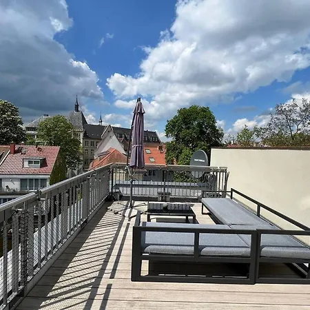 Goldlounge Modernes An Der Kraemerbruecke, Altstadt By Architekturplus Und Waissgold דירה *